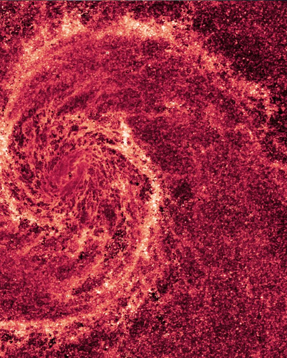 The Whirlpool Galaxy in Infrared Dust