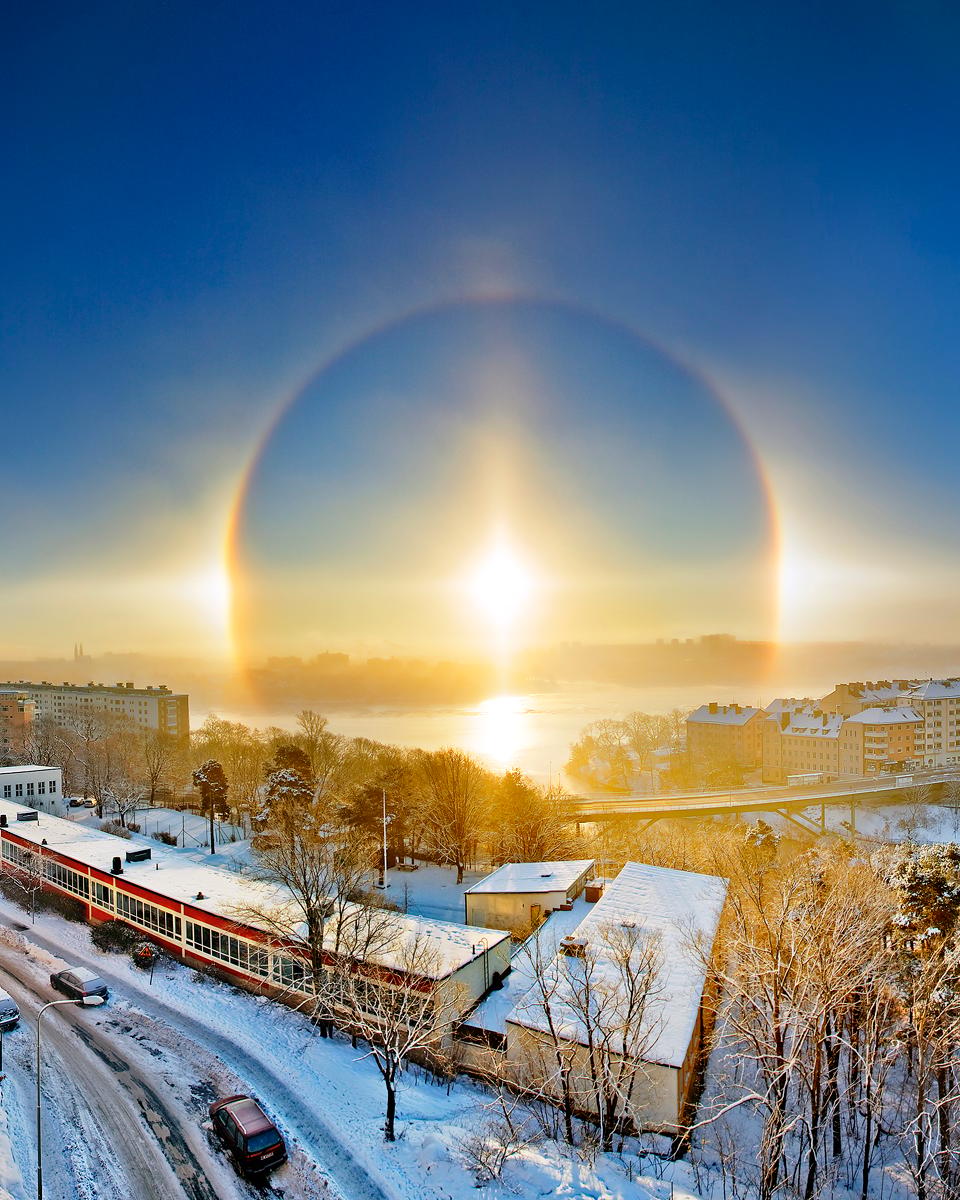 A Sun Halo Beyond Stockholm