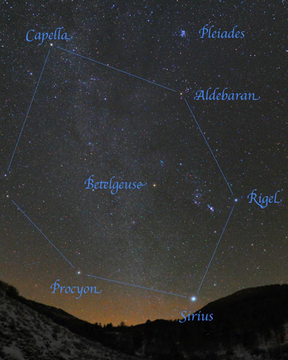 Winter Hexagon Over Stagecoach Colorado