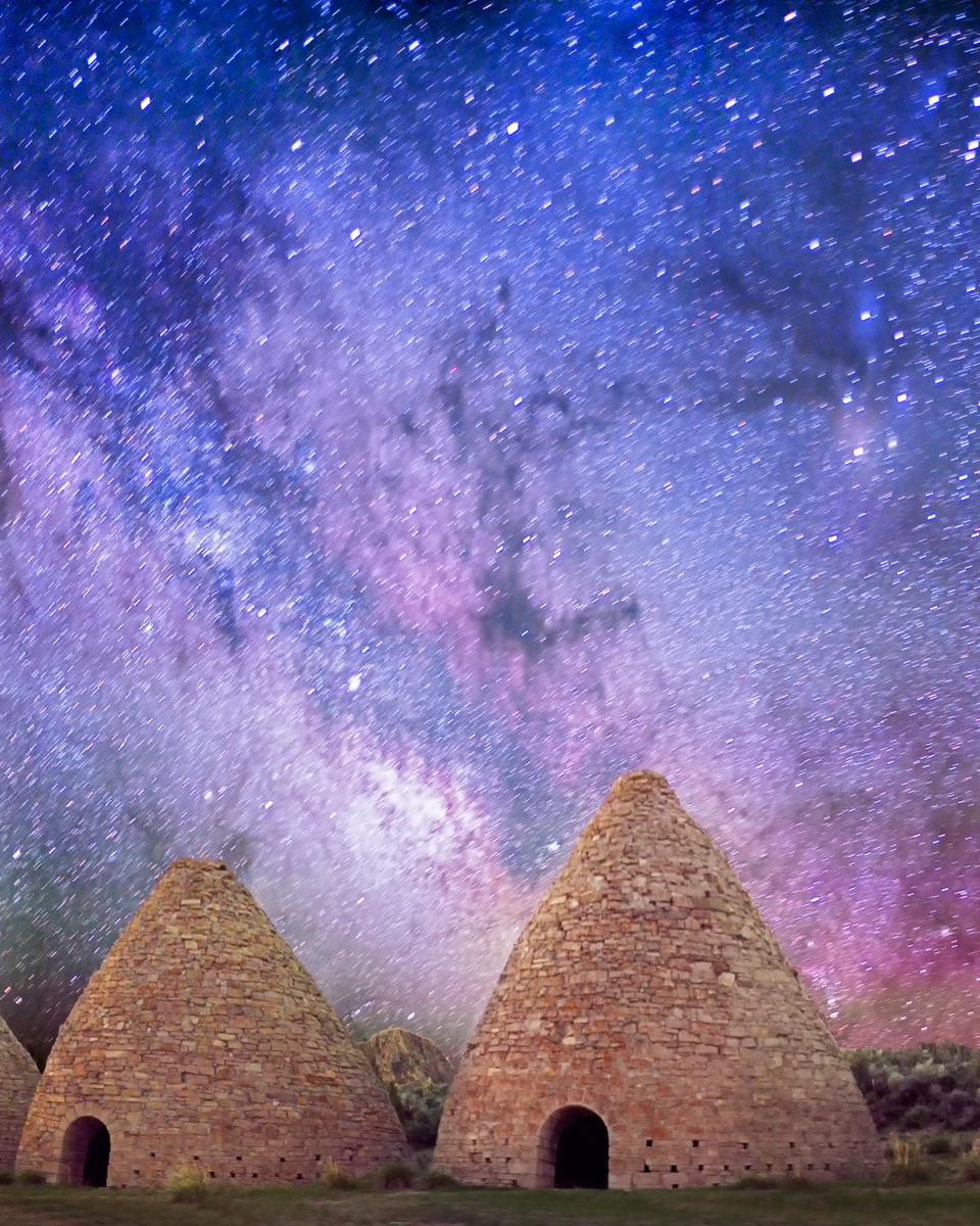 Milky Way Over Abandoned Kilns