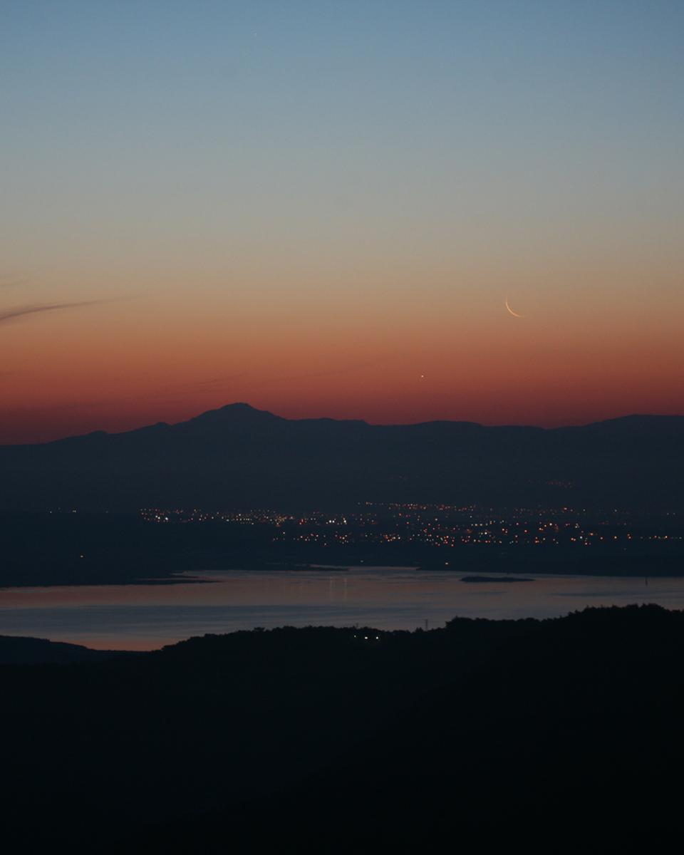 Moon and Venus at Dawn