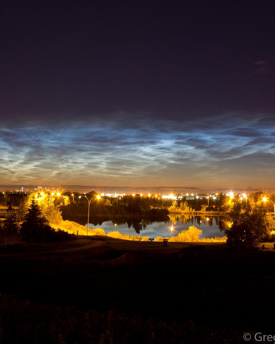 Noctilucent Clouds Over Edmonton