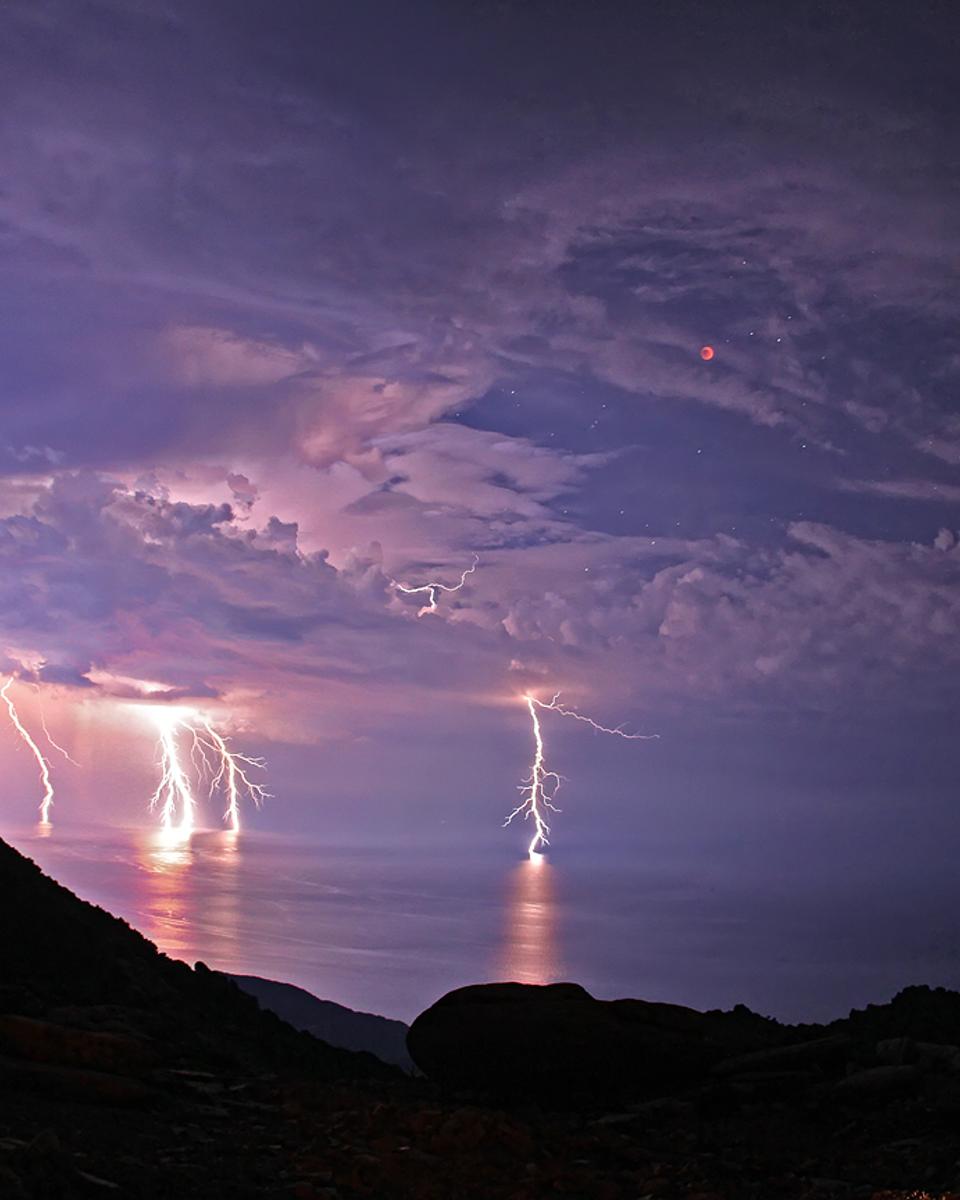 Lightning Eclipse from the Planet of the Goats