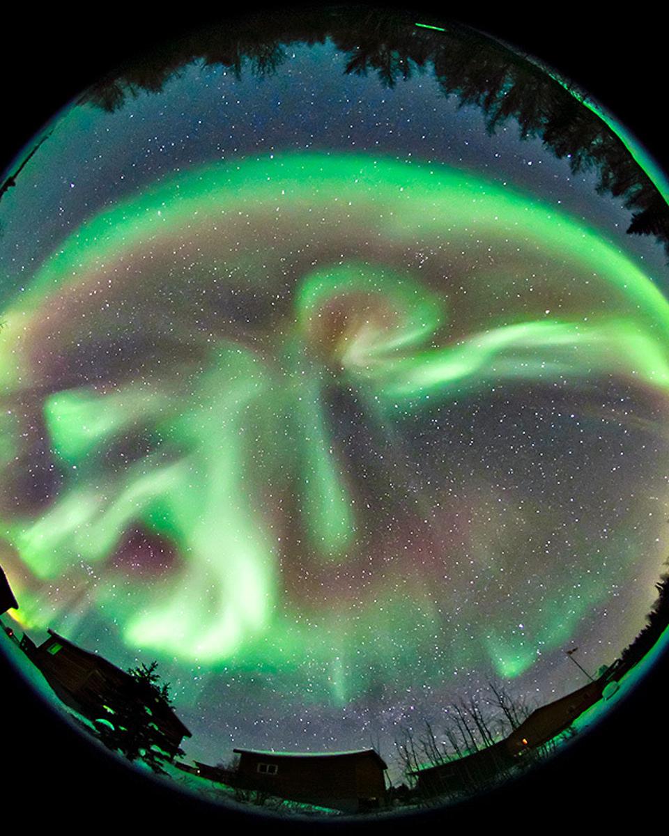 Auroral Substorm over Yellowknife
