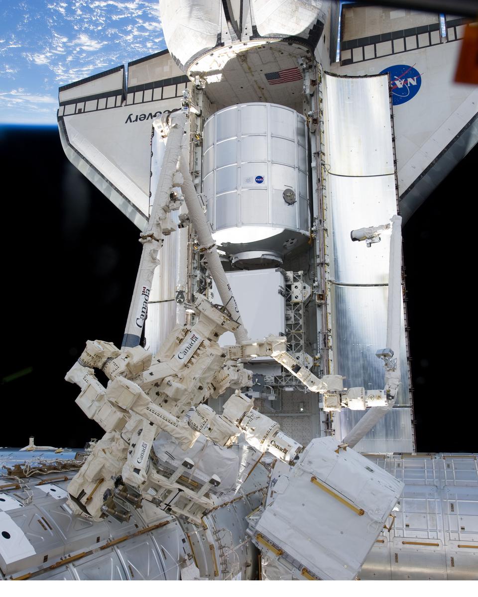 Discovery Visits the Space Station