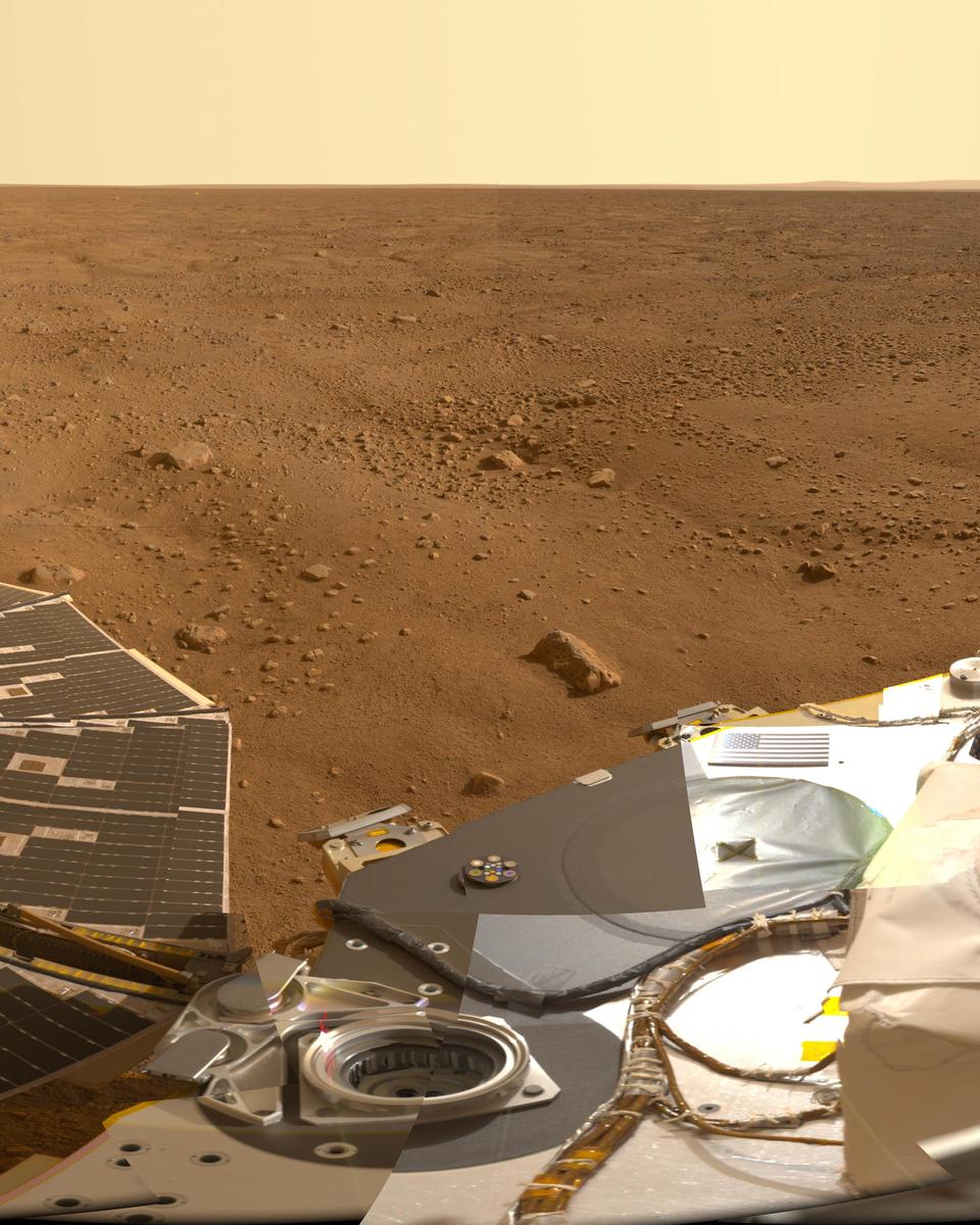 A Mars Panorama from the Phoenix Lander