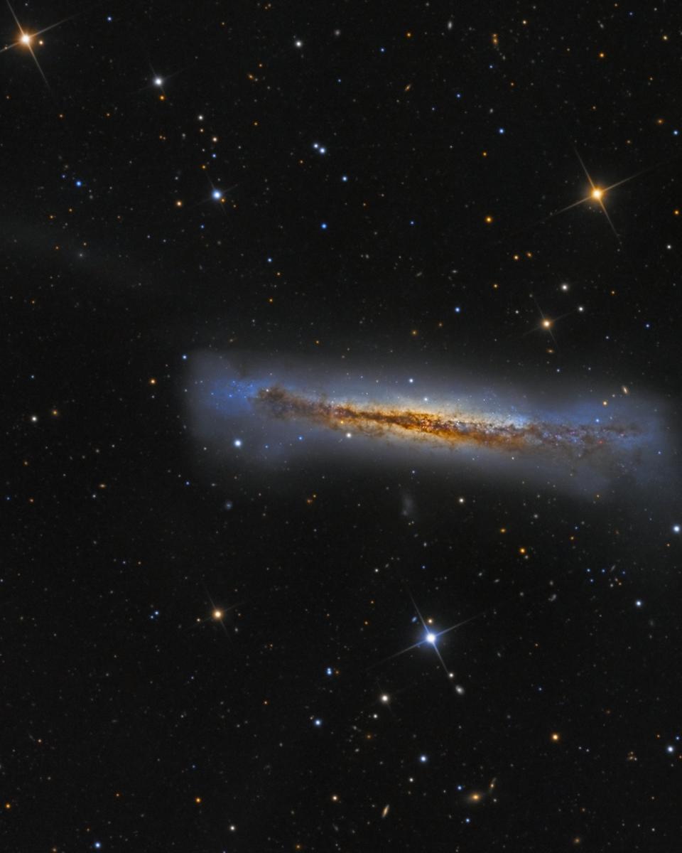 Edge-on NGC 3628