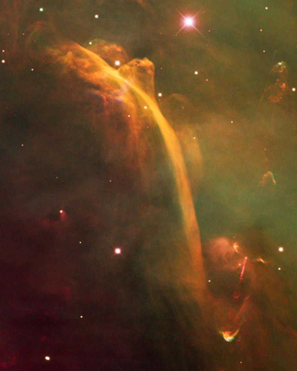 HH-222: The Waterfall Nebula