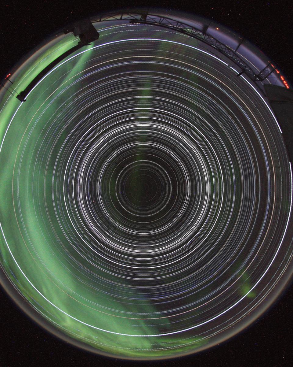 South Pole Star Trails