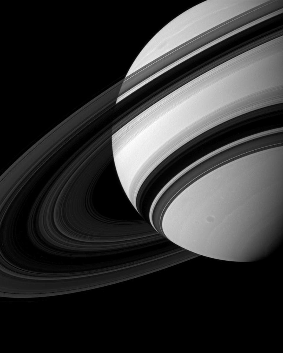 Saturn's Rings from the Dark Side