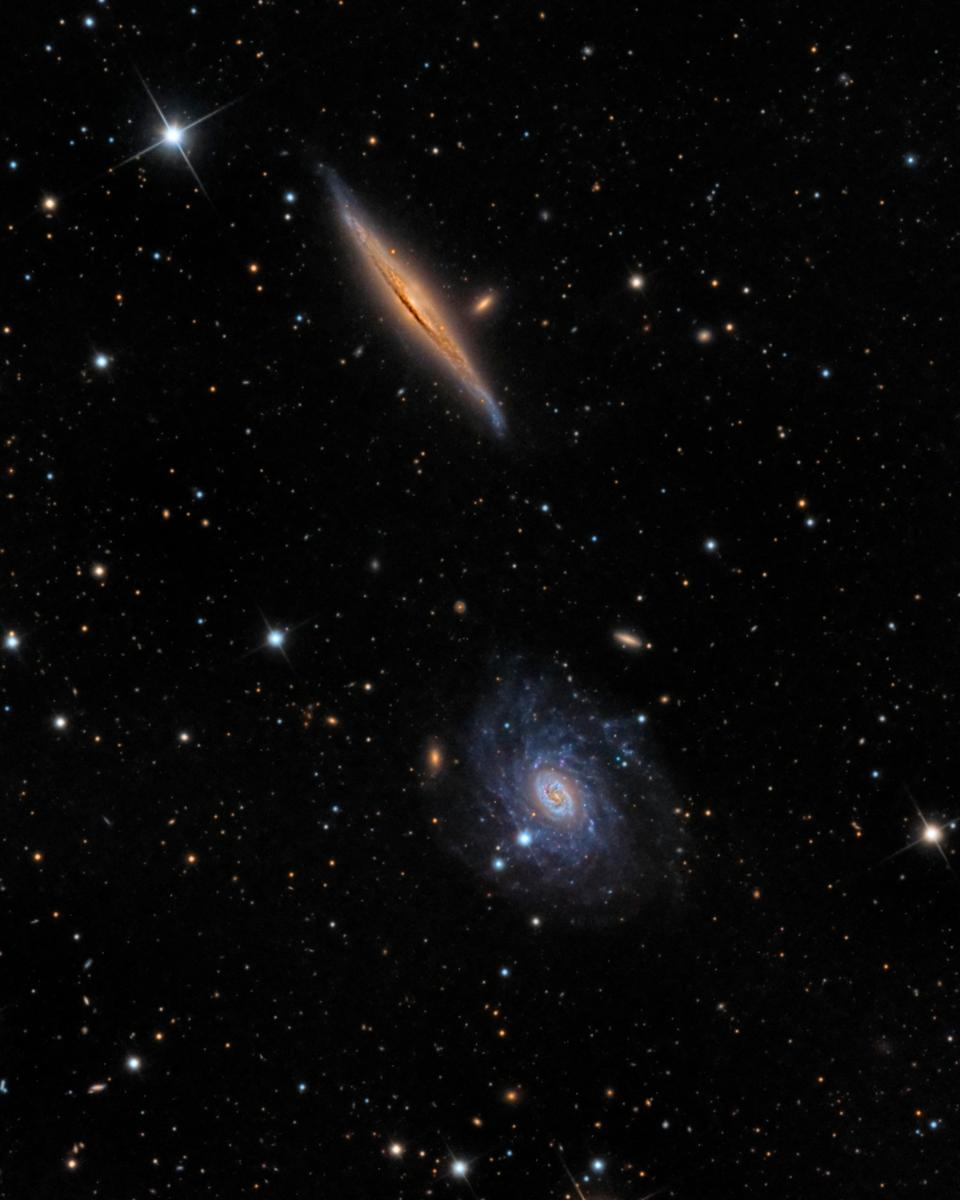 NGC 5965 and NGC 5963 in Draco
