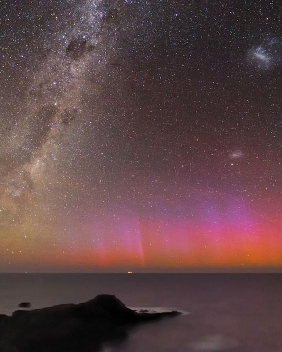 Red Aurora Over Australia
