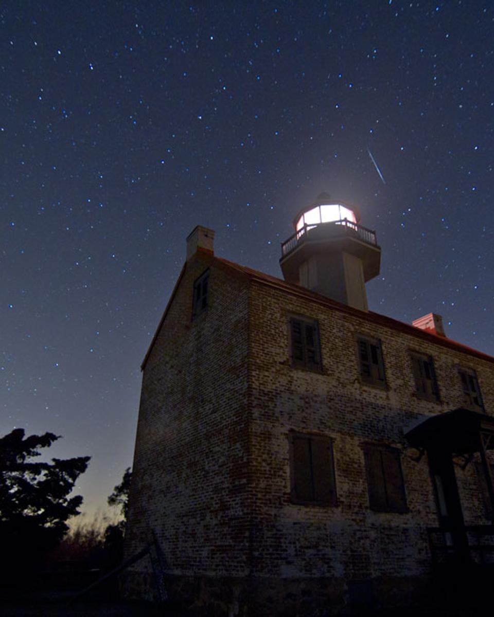 Lighthouse and Meteor