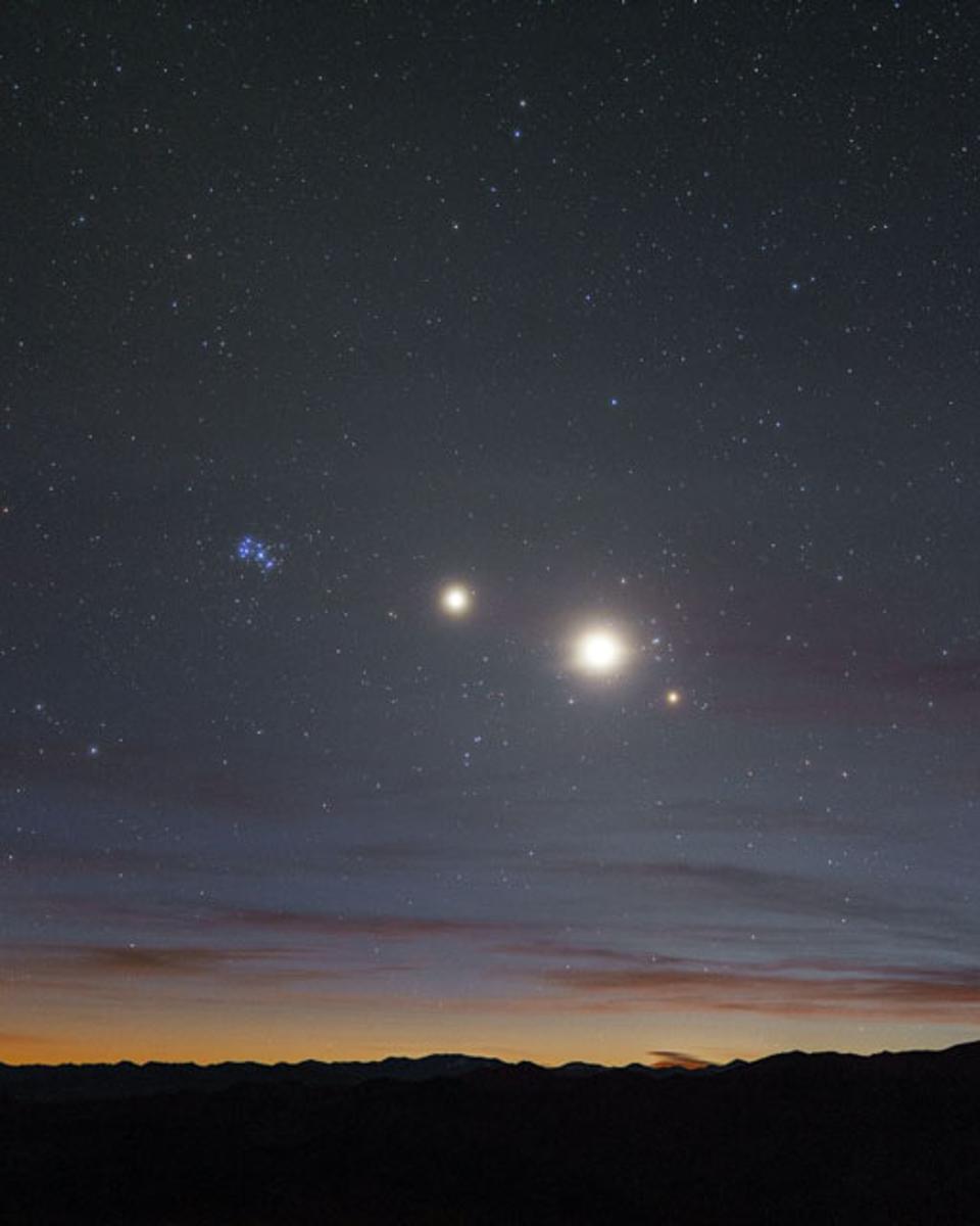 A Morning Line of Stars and Planets