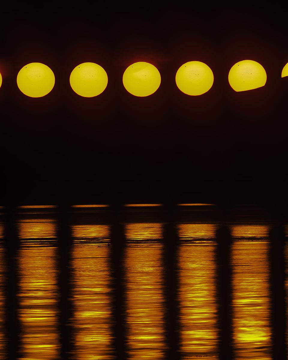 Venus Transits the Midnight Sun