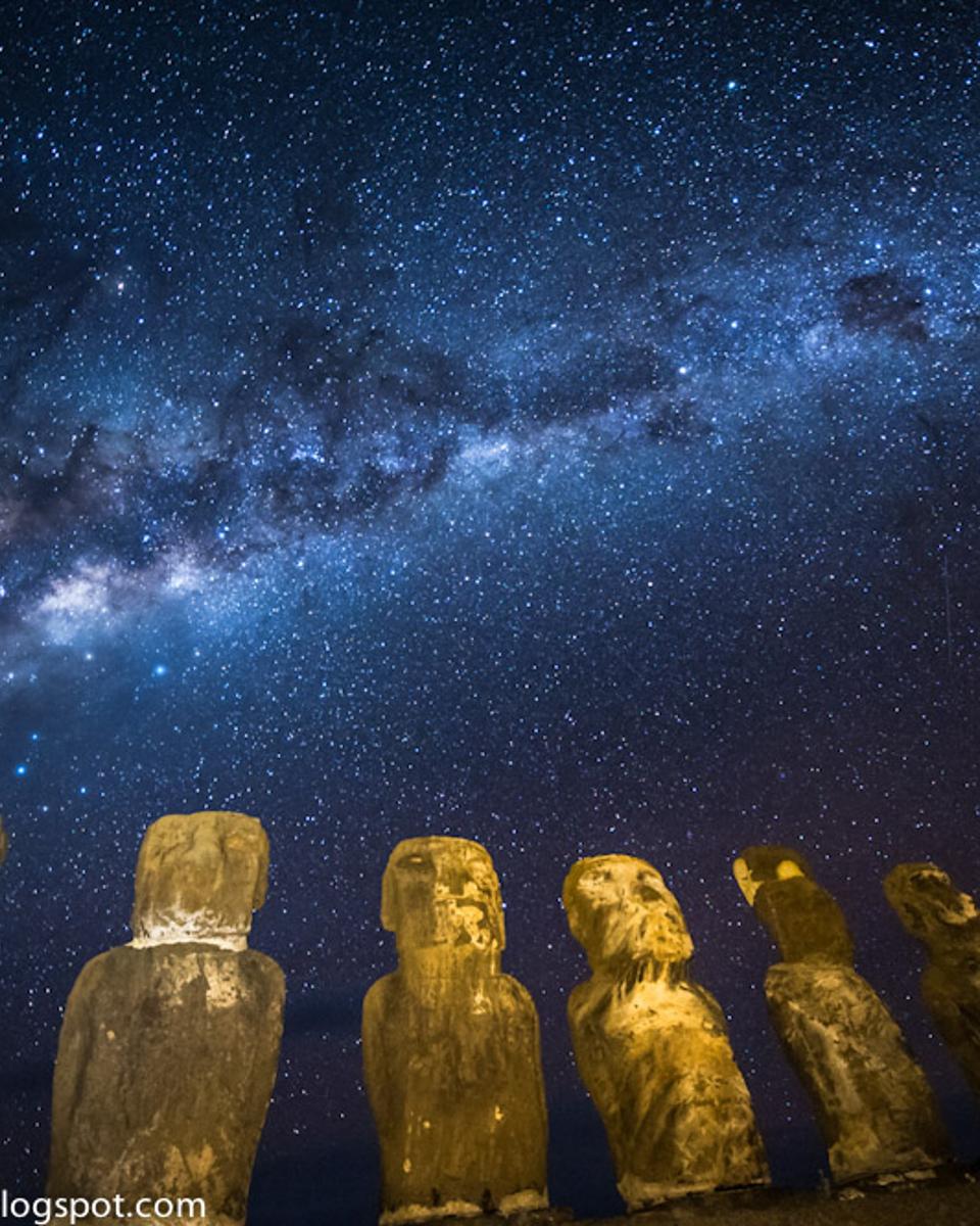 Milky Way Above Easter Island