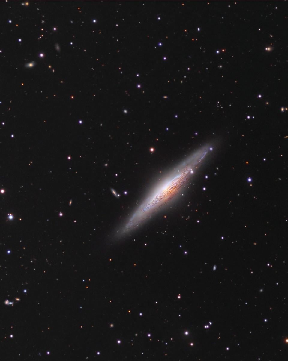 NGC 2683: Edge-On Spiral Galaxy