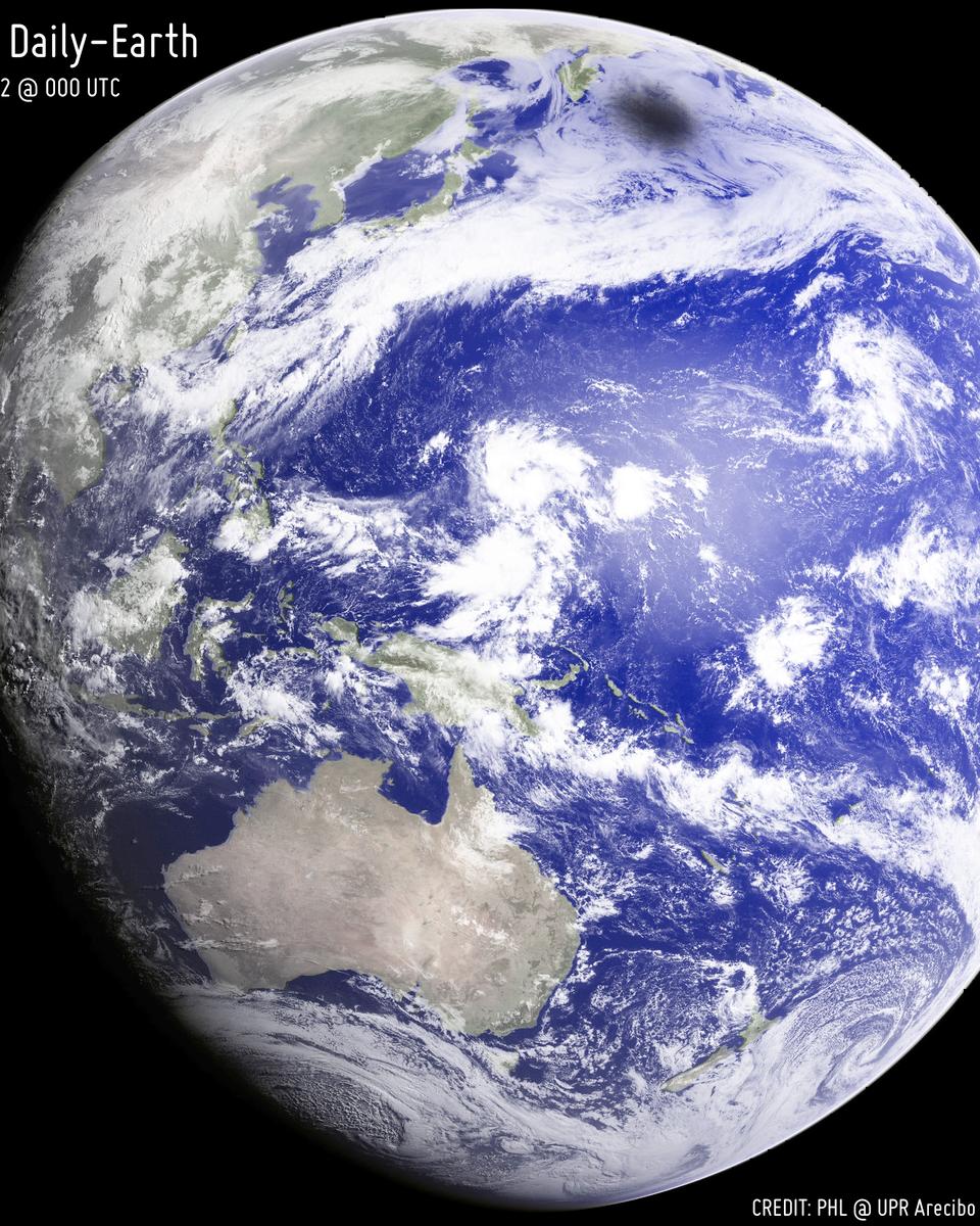 Looking Back at an Eclipsed Earth
