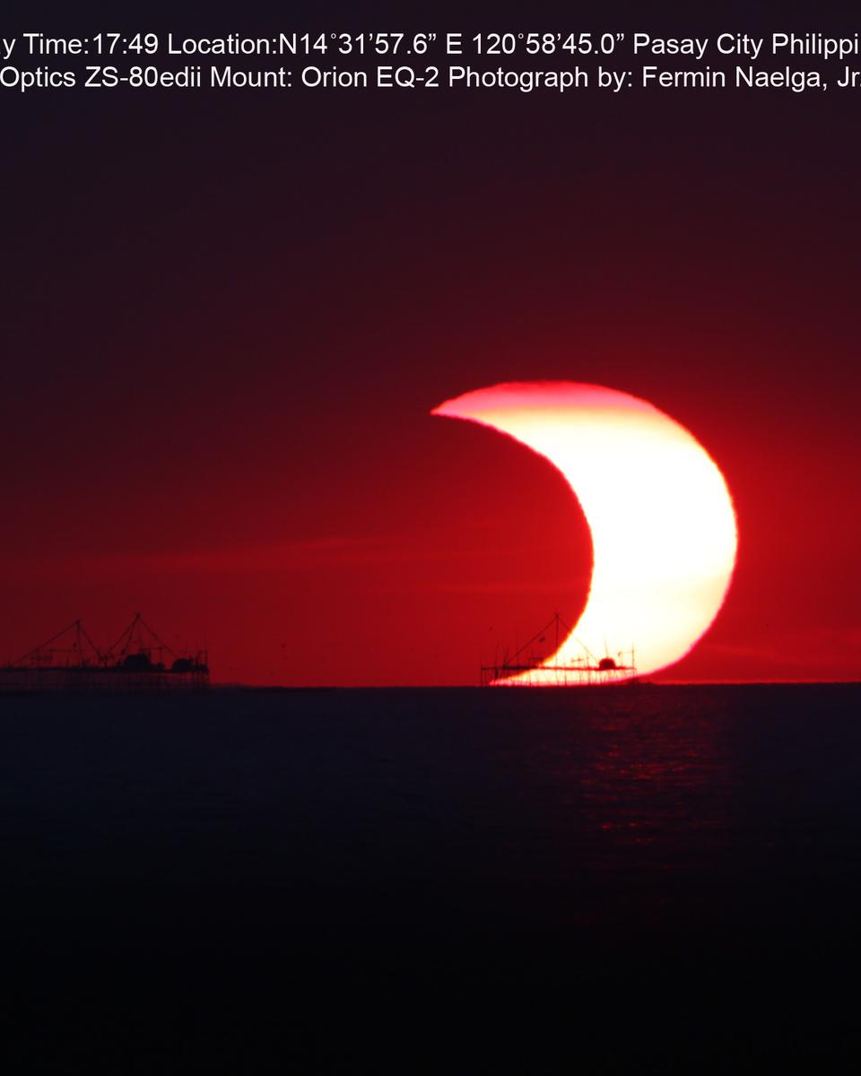 A Partial Eclipse Over Manila Bay