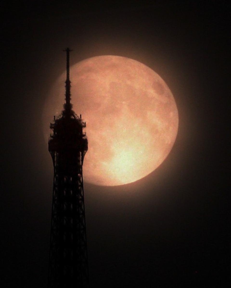 Supermoon Over Paris