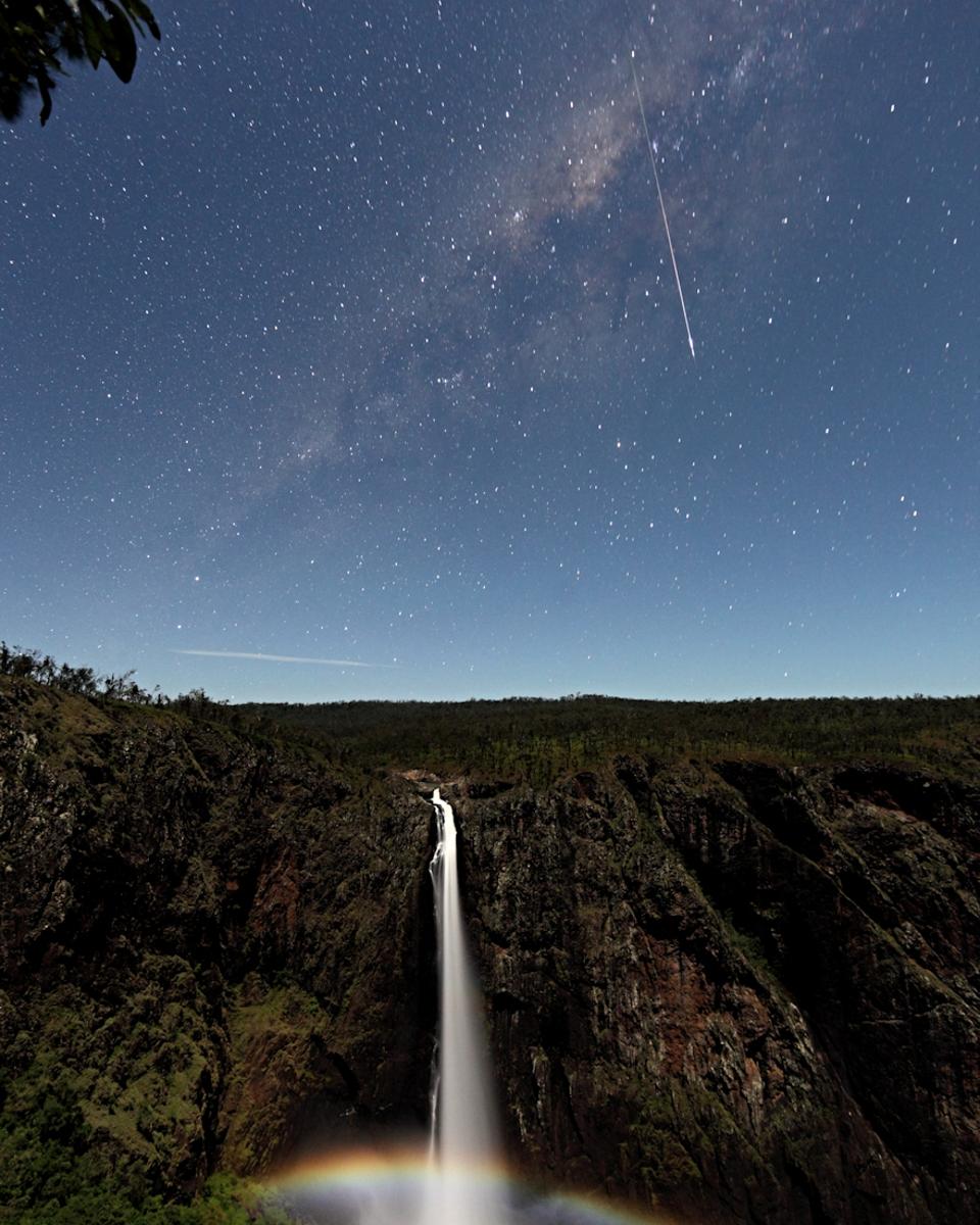 Meteor and Moonbow over Wallaman Falls