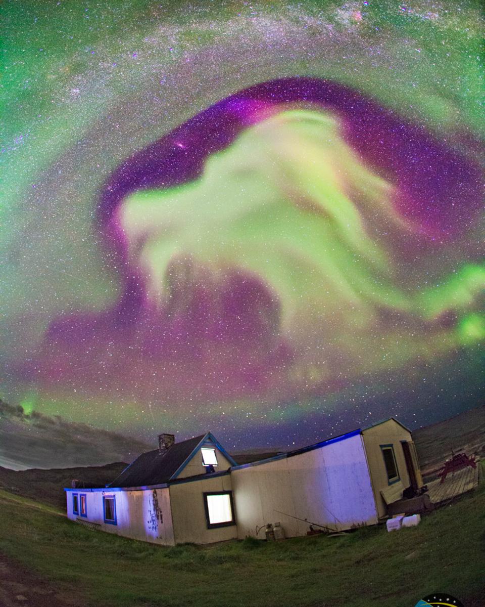Goat Aurora Over Greenland