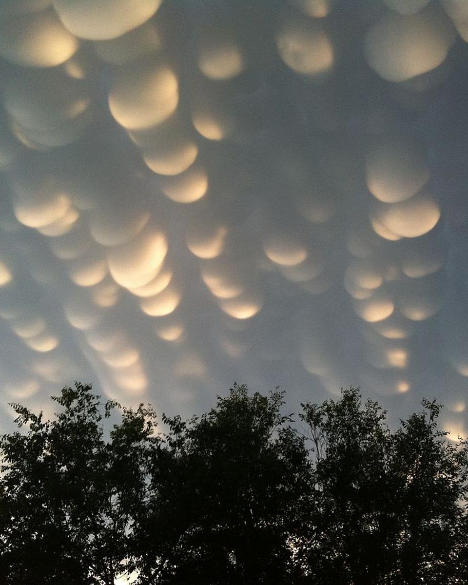 Mammatus Clouds Over Saskatchewan