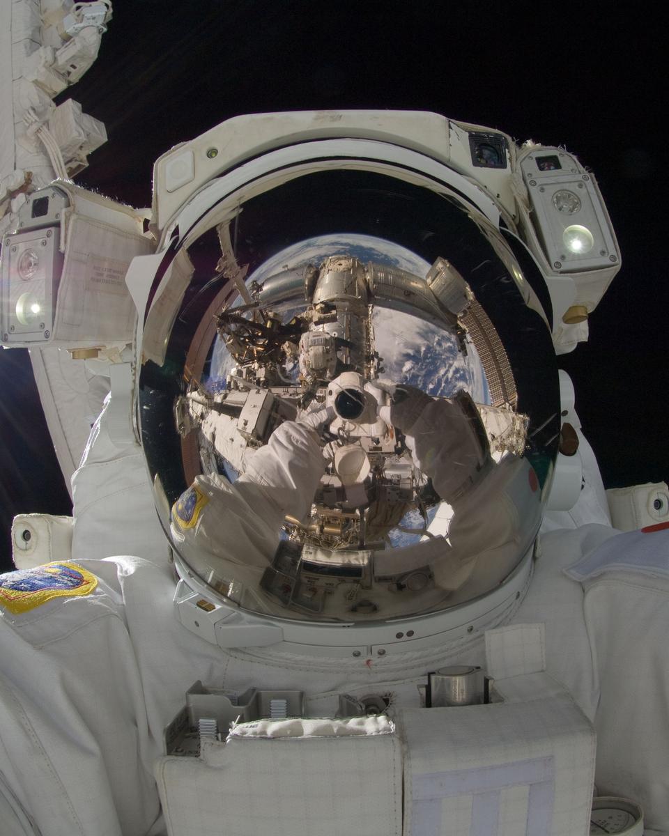 Orbiting Astronaut Self-Portrait