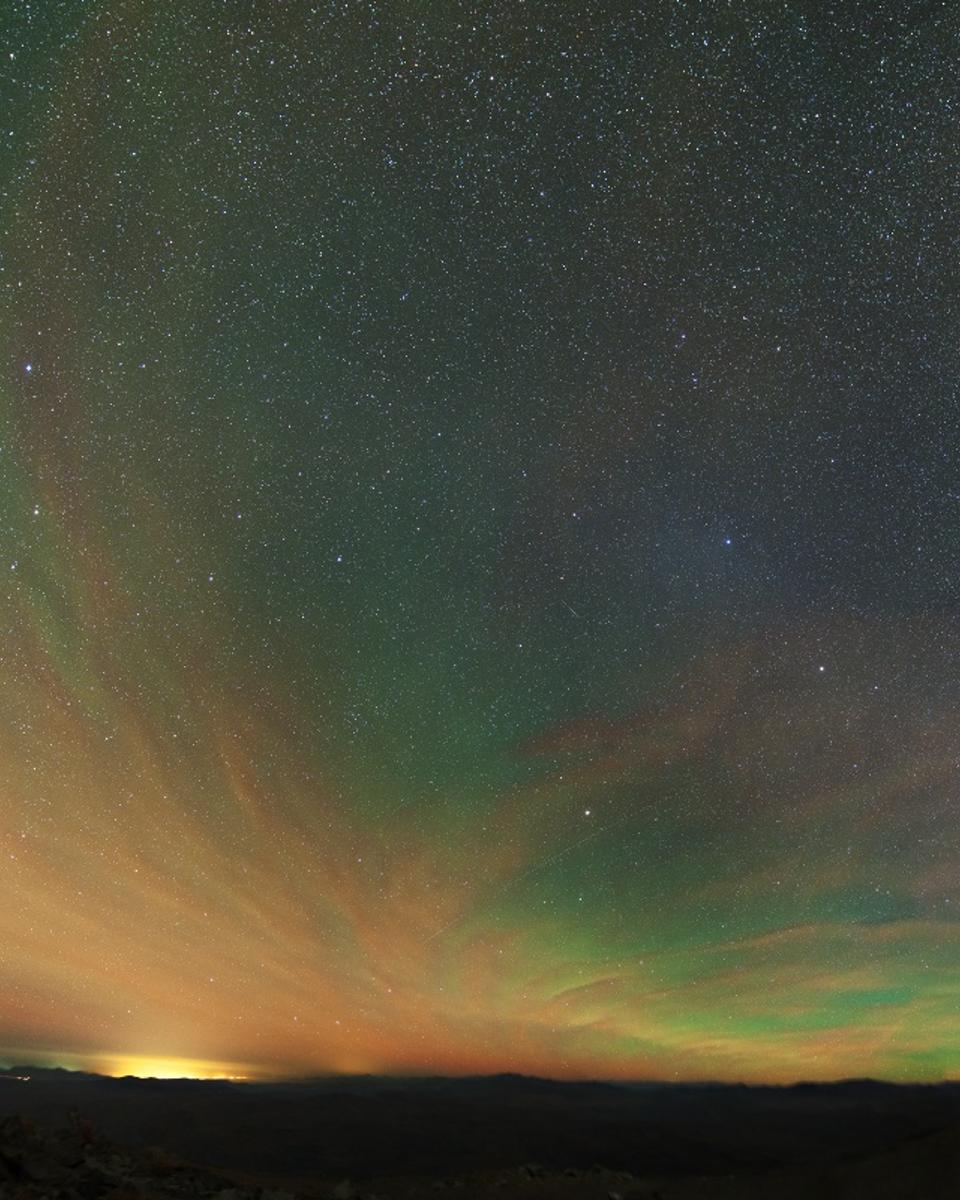 Airglow, Gegenschein, and Milky Way