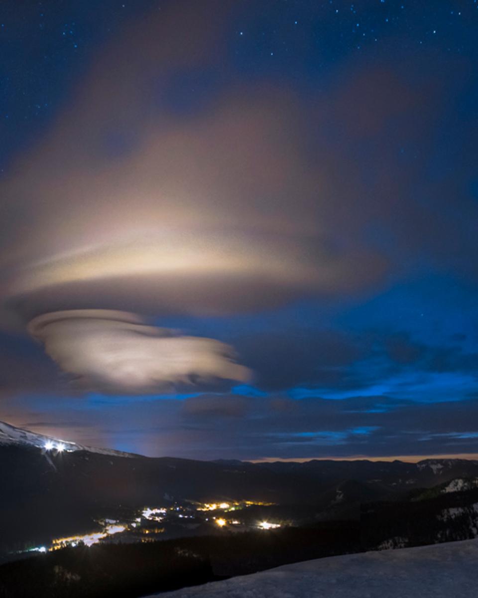 Mt. Hood and a Lenticular Cloud