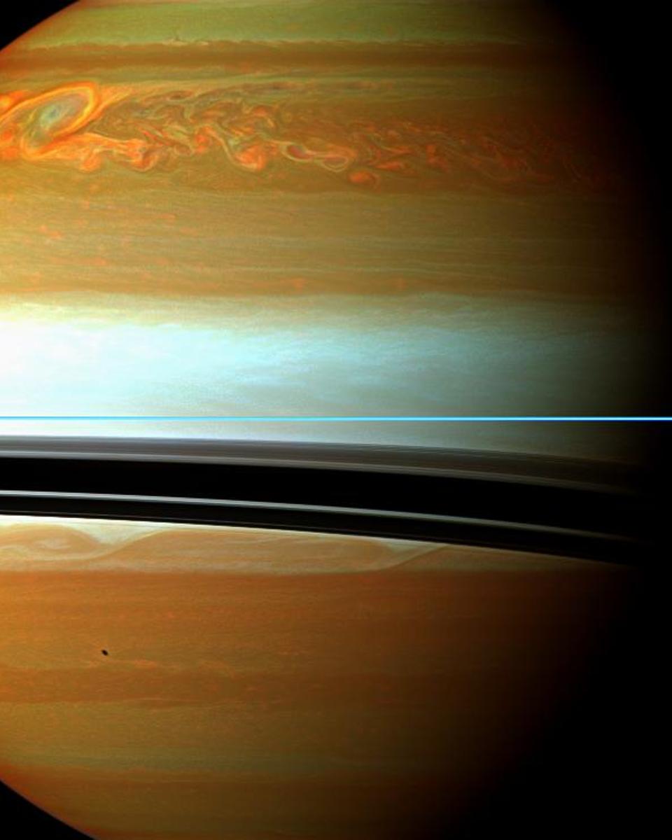 A Raging Storm System on Saturn