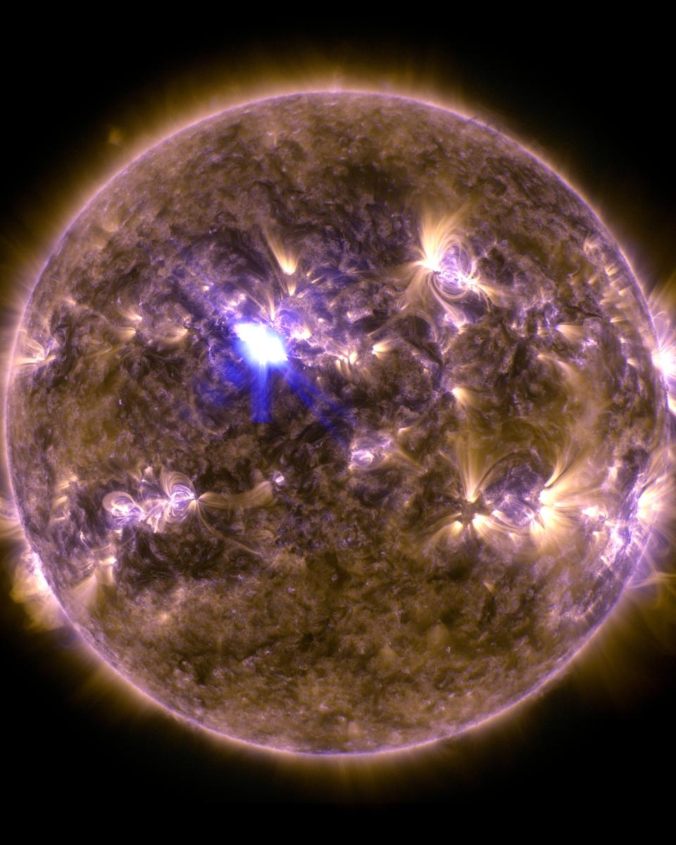 Sun with Solar Flare