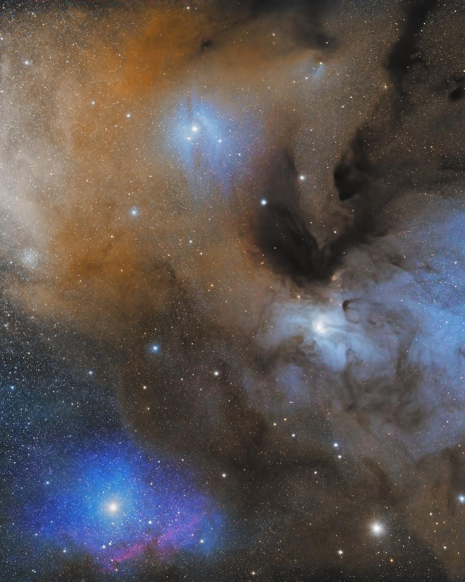 The Colorful Clouds of Rho Ophiuchi