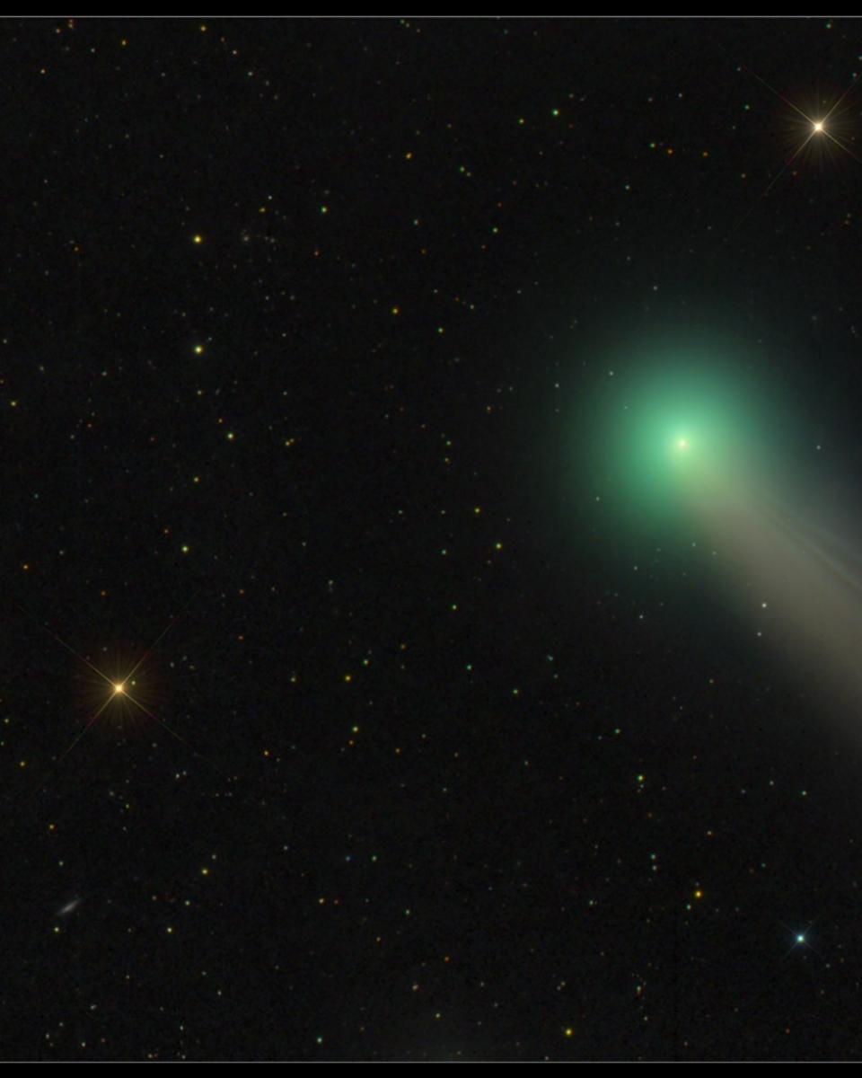 Comet Lovejoy Before Galaxy M63