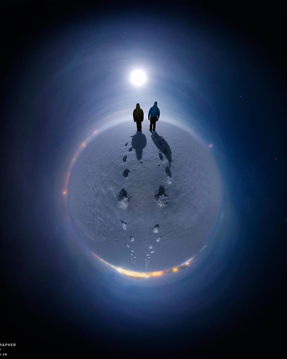 Snow Moon for a Snowy Planet