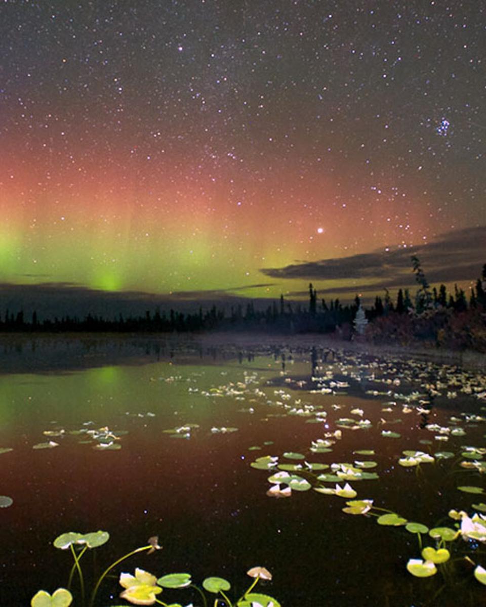 Reflected Aurora Over Alaska