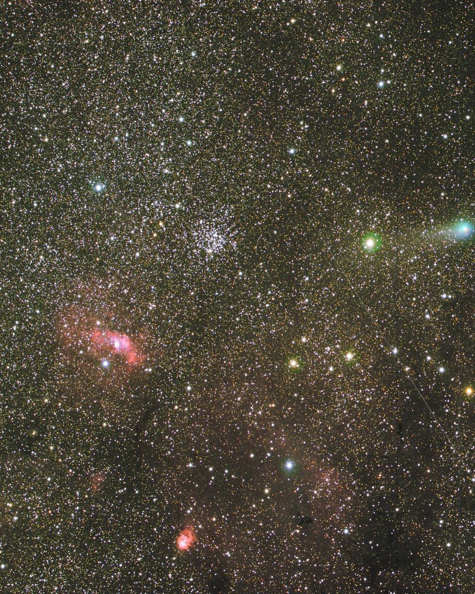 Comet Lemmon and the Deep Sky