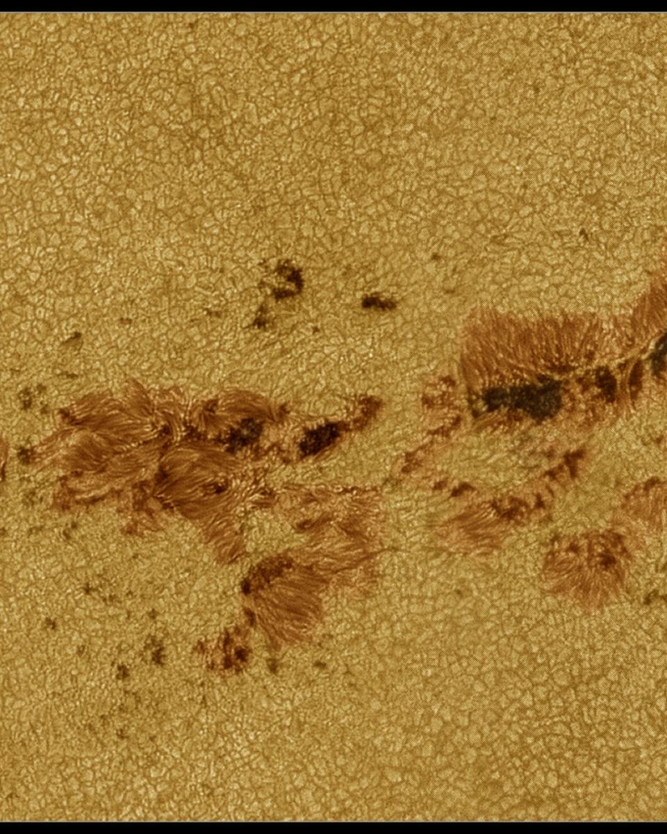 Large Sunspots Now Crossing the Sun
