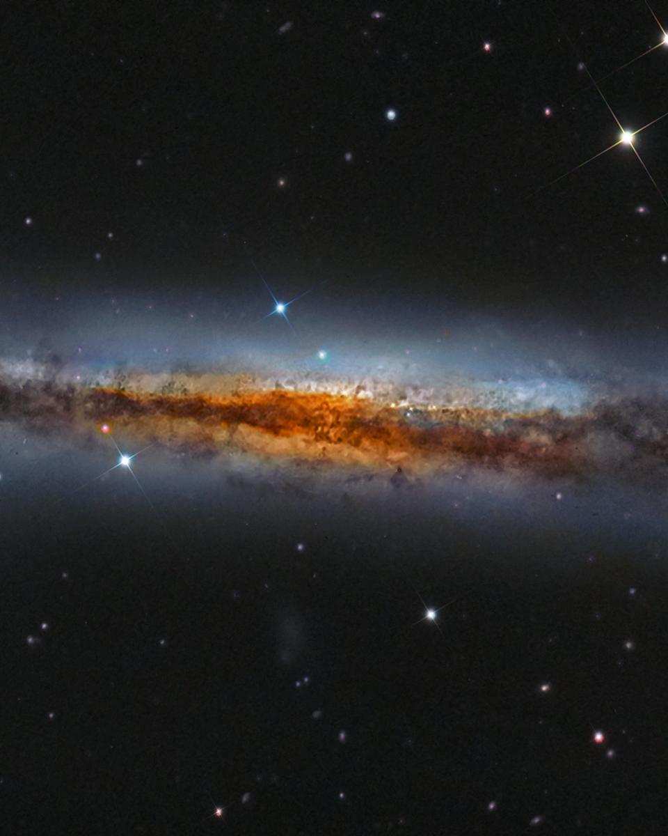 Edge-on NGC 3628