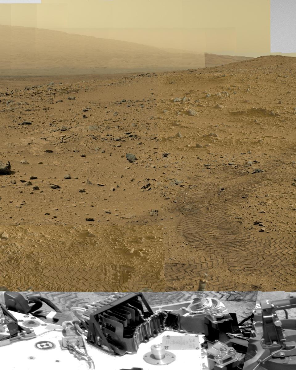 Rock Nest Panorama from Curiosity on Mars
