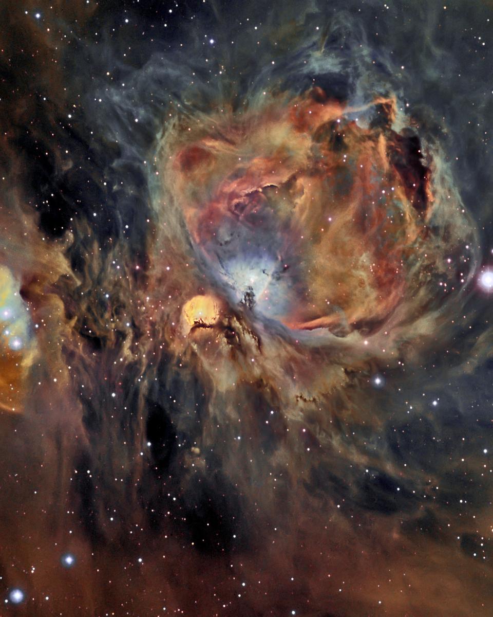 Orion Nebula in Oxygen, Hydrogen, and Sulfur