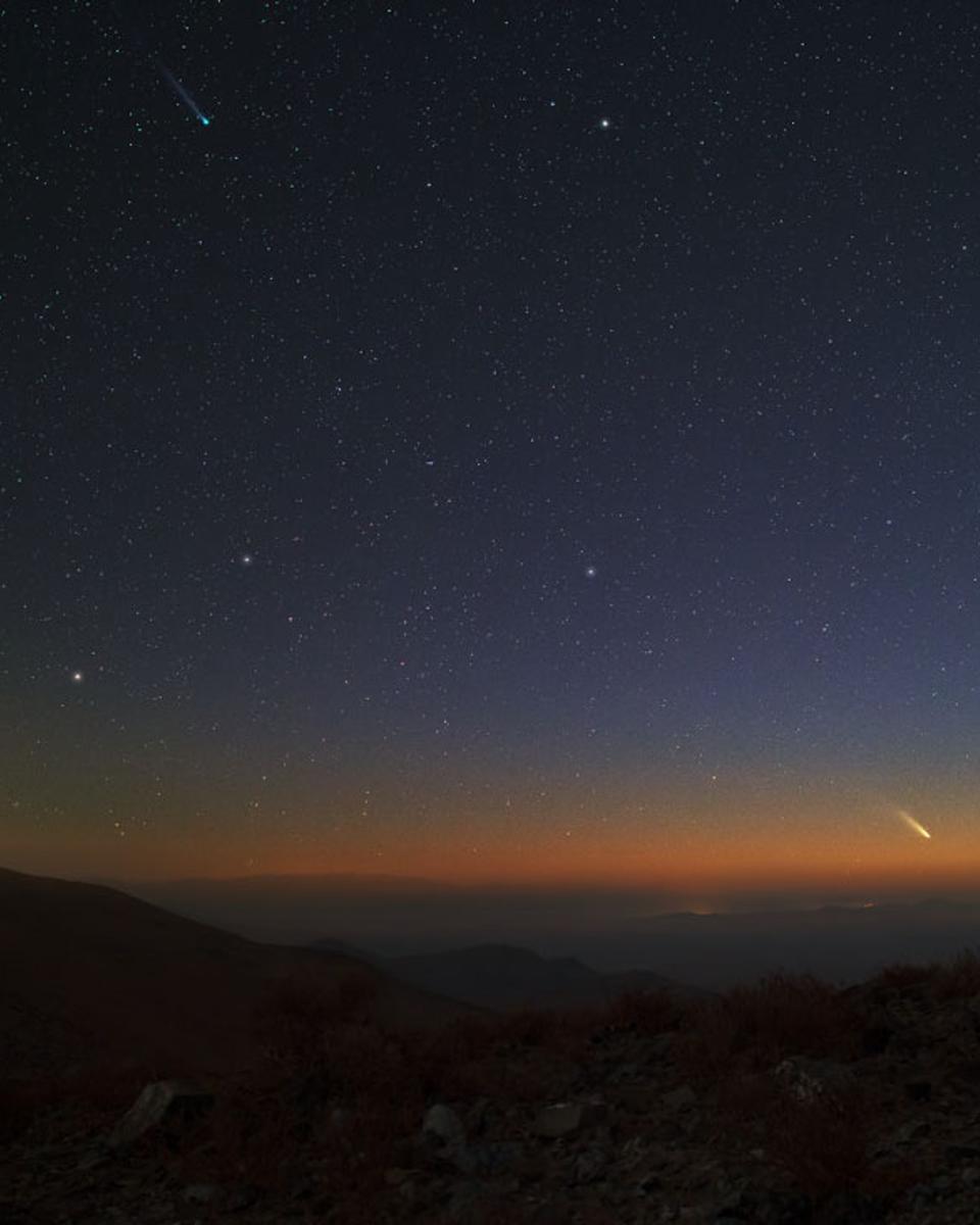 Comets Lemmon and PanSTARRS Peaking