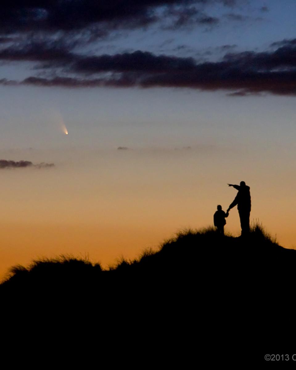 Comet PANSTARRS Just After Sunset
