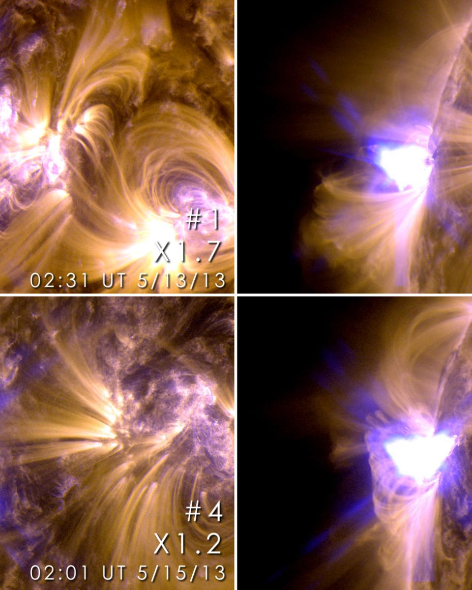 Four X-class Flares