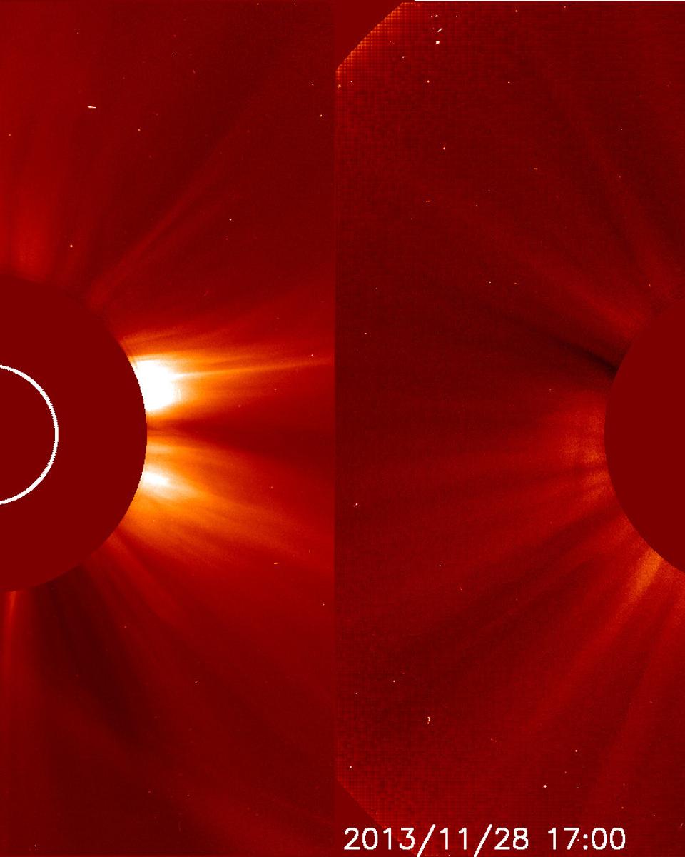 Comet ISON Before and After