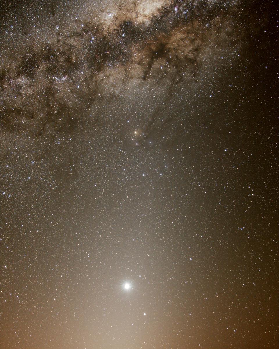 Venus, Zodiacal Light, and the Galactic Center