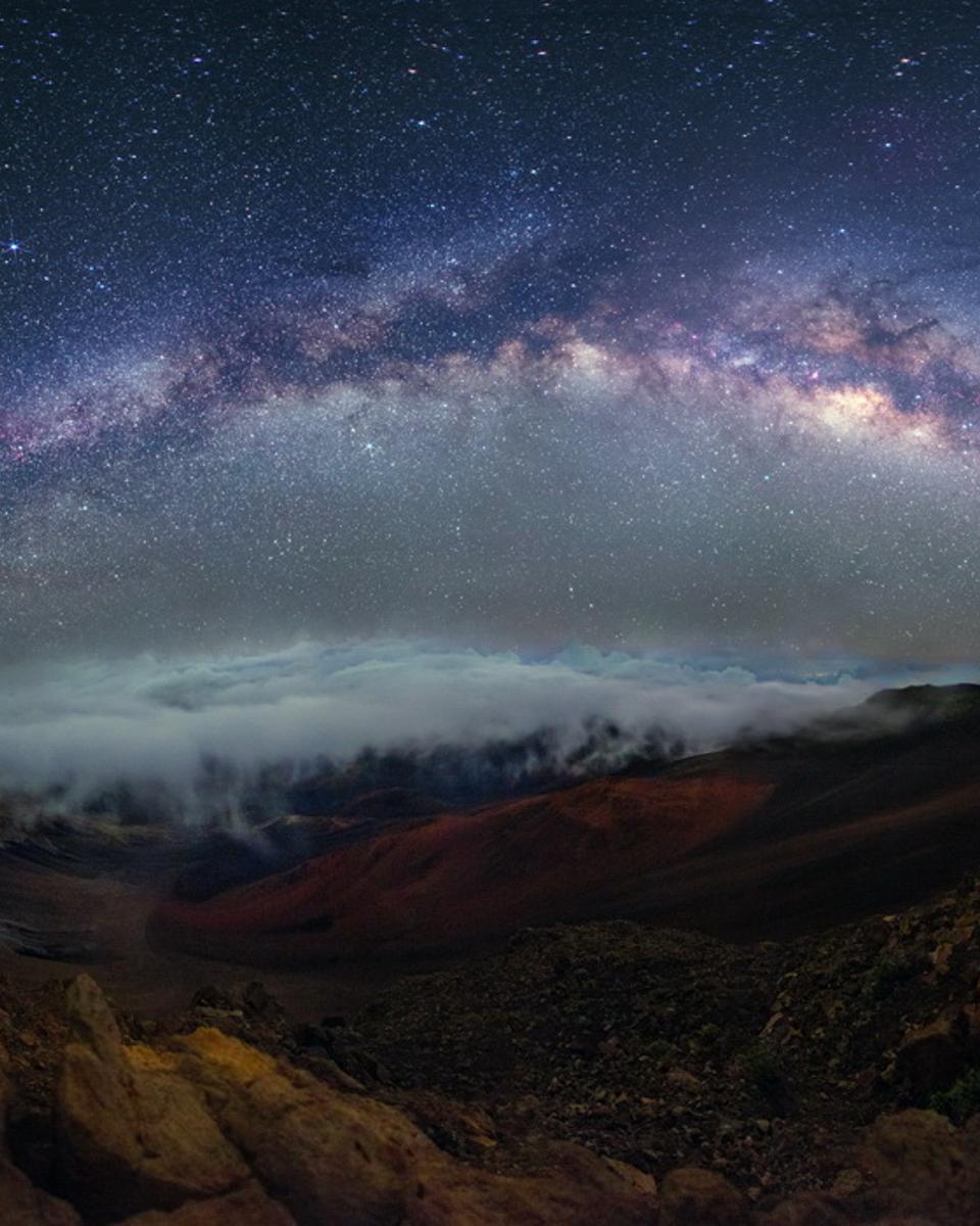 Clouds and Crosses over Haleakala