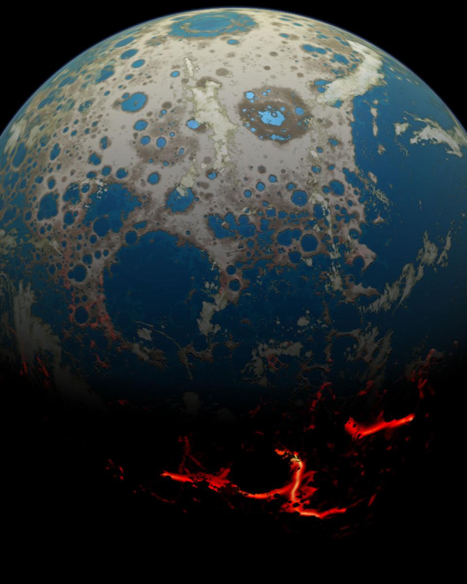 Four Billion BCE: Battered Earth