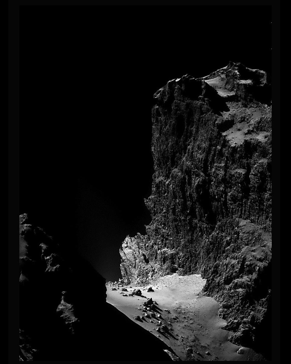 The Cliffs of Comet ChuryumovGerasimenko