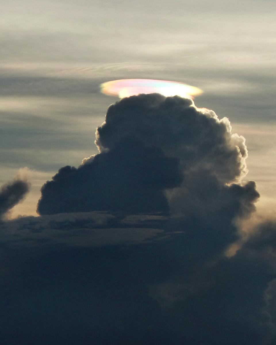 A Rainbow Pileus Cloud over Zimbabwe